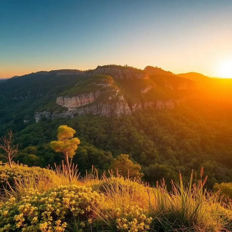 Close-up of an aged magnifying glass resting on a vintage map, hinting at exploration
