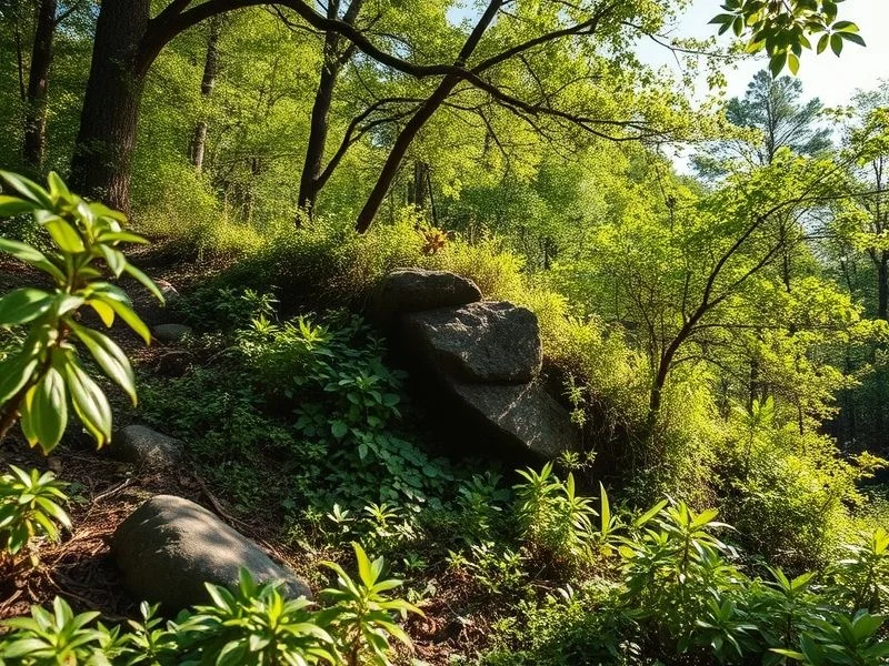 Still-life of antique botanical drawing tools with dried pressed flowers and a leather journal