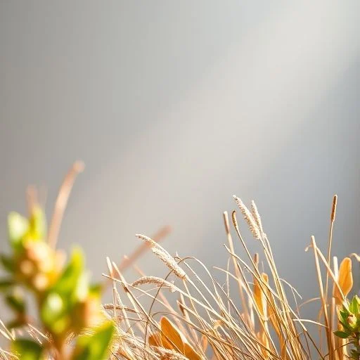 Abstract digital painting depicting the intertwining of technology and nature